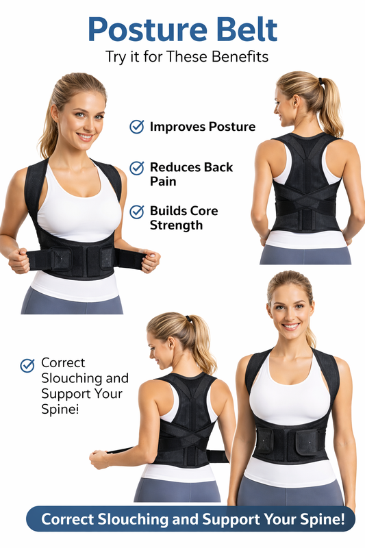 Premium Posture Corrector Belt – Straight Back, Zero Pain, Confident Look